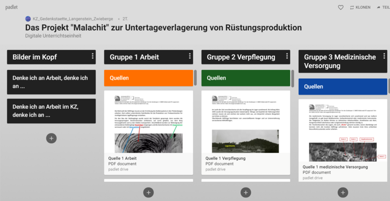Screenshot digitales Angebot